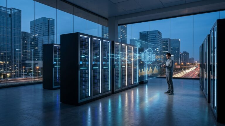 Cloud Server: Flexible Infrastruktur für moderne Anwendungen – KI-generiertes Symbolbild