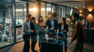 Marketing Automatisierung im Mittelstand: Effizienz intelligent steigern – KI-generiertes Symbolbild